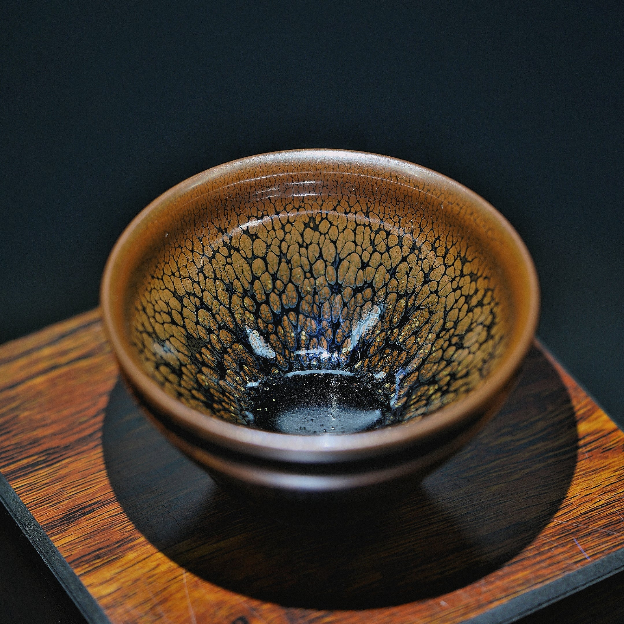 Yuan Zhong Hua Porcelain Youwei  partridge feather Tea Bowl